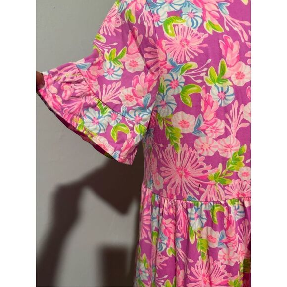 Lilly Pulitzer Jodee Floral swing short sleeve dress M - Picture 5 of 10